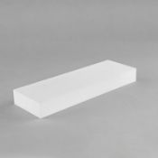 5 x Office Depot Acrylic Frosted Block 100mm x 50mm x 40mm