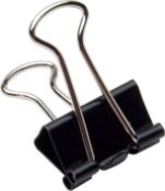 1000, IXL Premier-Grip Foldback Clip 19mm Black Ref 1411/99 [Pack 100packs of 10]