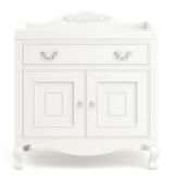 Grand Opulence 2 Piece Nursery Set Wardrobe & Baby Changer White