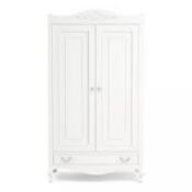 Grand Opulence 2 Piece Nursery Set Wardrobe & Baby Changer White