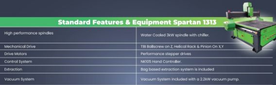 CNC Router Single Phase - Spartan 1313