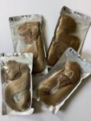 4 Packs of Blonde Clip In Hair Extensions