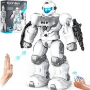 Sonomo Guardian 2.4GHZ Remote Control Intelligent Gesture Robot, White