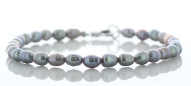 Freshwater Cultured 4.5 - 5.0mm Pearl Bracelet With Sterling Silver Plated Clasp
