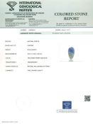 IGI Certified 30.54ct. Bi-Colour Carved Zoisite/Tanzanite - Tanzania