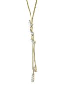 18ct Yellow Gold Diamond Necklace and Earrings Set 0.50 Carats