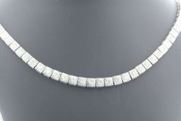 18ct White Gold Diamond Collarette Necklet 5.00 Carats
