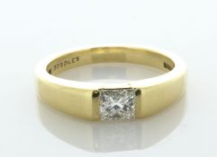 18ct Yellow Gold Boodles Princess Cut Diamond Ring 0.51 Carats