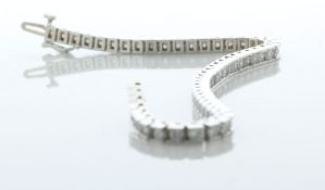 14ct White Gold Diamond Tennis Bracelet 5.00 Carats