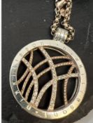 Nikki Lissoni Star of David Pendant On 45cm Chain Rose Gold /Silver