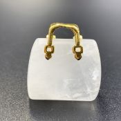 Awesome Natural Clear Quartz Purse Shape