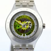 Swatch / Diaphane Irony Automatic - (Unworn) Unisex Steel Wristwatch