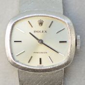 Rolex / Precision - Ladies White Gold Wristwatch