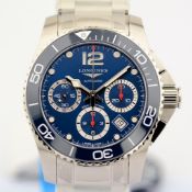 Longines / HydroConquest L3.783.4 - Gentlemen's Steel Wristwatch