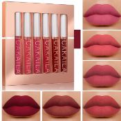 6Pcs Matte Liquid Lipstick Set Lip Stain Makeup, 24 Hour Long Lasting Waterproof