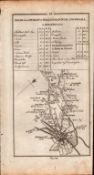 Ireland Rare Antique 1777 Map Road From Dublin To Donegal Killybegs.