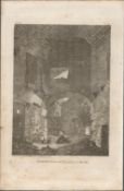 Hermitage at Slane Co Meath F. Grose 1793 Antique Copper Block Engraving.