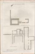 Ross Lee Castle Plan Co Sligo Rare 1793 Francis Grose Antique.