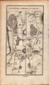 Ireland Rare Antique 1777 Map Belfast, Ballyclare, Kells Ballymena Ballymoney Ballycastle.