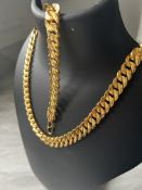 Men’s gold chain and bracelet 22k gold