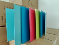 Box of 8 Exacompta Assorted Colours A4 Lever Arch Files
