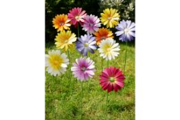 5 x Metal Flowers