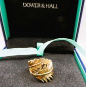 Dower & Hall Gold on Sterling Silver Ring New Boxed