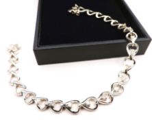 Sterling Silver White Sapphire Gemstone Bracelet with Gift Box