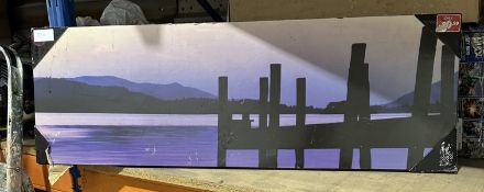 Large City Scape Canvas. RRP £30. Grade U