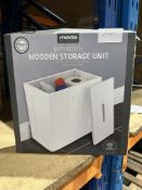 Moda Bathroom Wooden Storage Unit. RRP £20. Grade U
