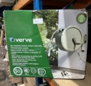 Verve Wall Mounted Manual Retract Hose Reel. RRP £80. Grade U