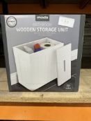 Moda Bathroom Wooden Storage Unit. RRP £20. Grade U