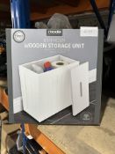 Moda Bathroom Wooden Storage Unit. RRP £20. Grade U