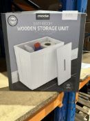 Moda Bathroom Wooden Storage Unit. RRP £20. Grade U