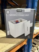 Moda Bathroom Wooden Storage Unit. RRP £20. Grade U