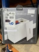 Moda Bathroom Wooden Storage Unit. RRP £20. Grade U