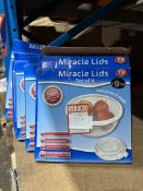 5x Miracle Lids Set of 4. RRP £50. Grade U