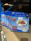 5x Miracle Lids Set of 4. RRP £50. Grade U