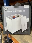 Moda Bathroom Wooden Storage Unit. RRP £20. Grade U