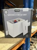 Moda Bathroom Wooden Storage Unit. RRP £20. Grade U
