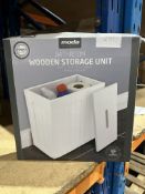 Moda Bathroom Wooden Storage Unit. RRP £20. Grade U