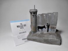 Banksy Walled Off Hotel Palestina Hand Paitend Sculture With Invoice