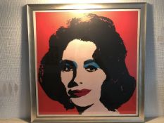 Andy Warhol, Original Liz Taylor Signed, Dealer Seal & Stamps.