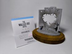 Banksy Walled Off Hotel Palestina Hand Paitend Sculture With Invoice