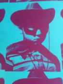 Paul Insect (UK 1971 ) 'The Kid Mini Mug Shot’ In Blue, Pictures On Walls, 1st Edition 69/100 20...
