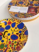 Yayoi Kusama (B1929) ‘Love Was Definitely Shining’ Fine Bone China Wall Display Plate, Boxed, 201...