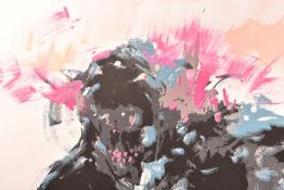 Mr Jago (B.1972) 'Walking Wounded' Modern Graffiti Abstract, Ltd Ed, Screenprint In Colours, 2008