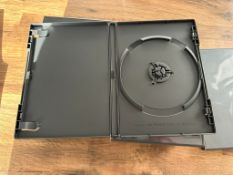 Single Dvd Case Holder - Cd/Dvd Black Job Lot x 10 Brand New