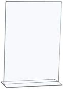 Box of 12 5 Star Office Double Sided Sign Holder Portrait Stand Up A4 Clear