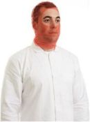 Disposable Balaclava Hood - Catering Hair and Beard Cover - Box of 1000 - Red